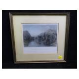 W.H. Bartlett hand colored engraving, Scene