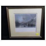 W.H. Bartlett hand colored engraving, 1838,