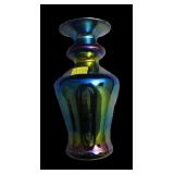 Blue Aurene 7" high Art Glass Vase