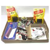 Lot: fishing line, Rod Alarms and other fishing