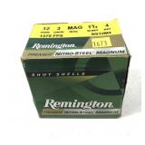 Box of 12 Ga. 3" No. 4 Nitro-Steel Remington