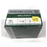 Box of 12 Ga. 2.75" No. 8 Sellier & Bellot