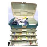 Plano tackle box with contents, includes fishing