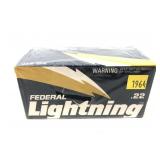 Brick of .22 LR Federal Lightning cartridges,