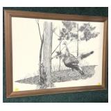 Framed Turkey Print