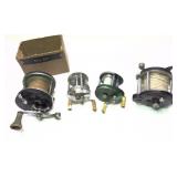 Lot: 4 assorted vintage reels, including