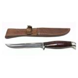 Case XX 315-5 knife with leather sheath