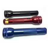 Lot: 3 Mag-lite flashlights(D size batteries)