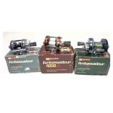 Lot: 3 Garcia reels with boxes, includes: