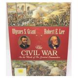 The Civil War -Lee & Grant, hard cover book