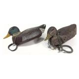 Pair of Cork Body Working decoys with weights