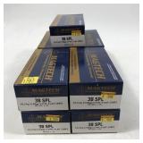 x9- Boxes of .38 SPL 158-grain FMC-Flat Magtech
