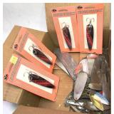 Lot: assorted spoons/ Lures, 4 new in package