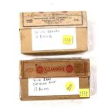 Lot: 2 Vintage Boxes of Remington cartridges-