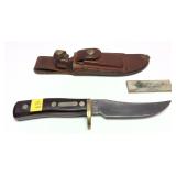 Schrade 160 Hunting knife with leather sheath