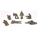 Lot: 7 Lead toy soldiers