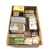 Lot: assorted 38/,357 cartridges and brass