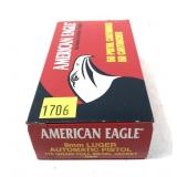 Box of 9mm Luger 115-grain FMJ American Eagle