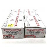 x4- Boxes of 9mm Luger 115-grain FMJ Winchester