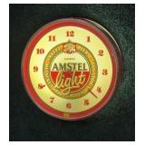 Amstel Light Electric light up clock (lights up,