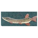 Chautauqua Lake Wooden Fish Sign, 49.5" L.