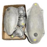 Lot: decoy molds, 5 pcs.