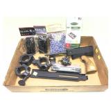 Lot: Assorted gun parts and accessories -