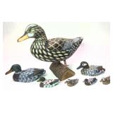 Lot: Collection of Decorative Decoys, Miniatures
