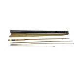 Montague 3 pc Split Bamboo Fly rod in case