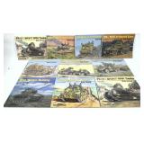 Lot, collection of 10 Tanks books