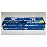 x4- Boxes of .223 REM 55-grain PPU FMJ BT