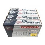 x4- Boxes of 12 Ga. 2.75" rifled hollow point