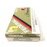 Box of .270 WIN 150-grain boat-tail SP Federal