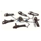 Lot: 6 Blake & Lamb No. 1  Double Jaw Traps