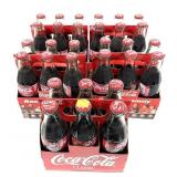 Lot: Vintage case of Coke classic - glass 8 oz