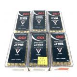 x6- Boxes of .22 Mag. CCI Maxi-Mag cartridges,