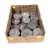25 Lb box of lead bars - NO SHIPPING