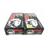 x2- Boxes of .40 S&W 180-grain copper FMJ Wolf