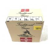 Box of 16 Ga. 2.75" No. 6 Gamebore shot shells,