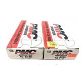 x2- Boxes of .45 Auto 230-grain FMJ PMC