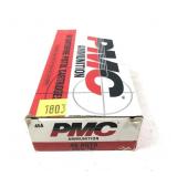 Box of .45 Auto 230-grain FMJ PMC cartridges,