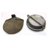 Lot: Vintage Canteen and Boy Scout Mess kit