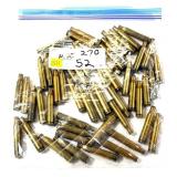 Bag of .270 brass, 52 pcs.