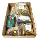 Lot: assorted .308 Win Brass, about 400 pcs.