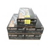 x5- Boxes of 9mm Luger 124-grain FMJ Blazer
