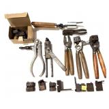 Lot: Assorted hand bullet molds, handles, blocks