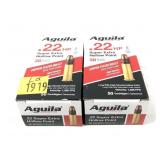 Lot, 100 rounds of .22 LR hollow point Aguila