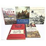 Lot: 5 assorted history and Civil war books