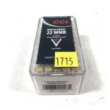 Box of .22 Mag. CCI Maxi-Mag cartridges, 50 rounds