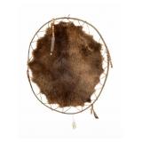 Beaver Pelt on bentwood, 31.5" x 25"